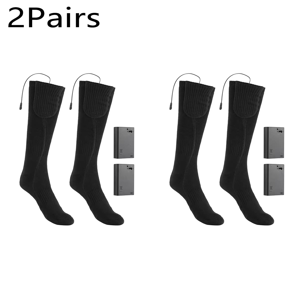 Stay cozy on your winter adventures! ❄️🔥 Check out these 2 Pairs of Heated Socks – perfect for skiing, snowmobiling, and camping! 🧦❤️ #WinterWarmth #OutdoorAdventures