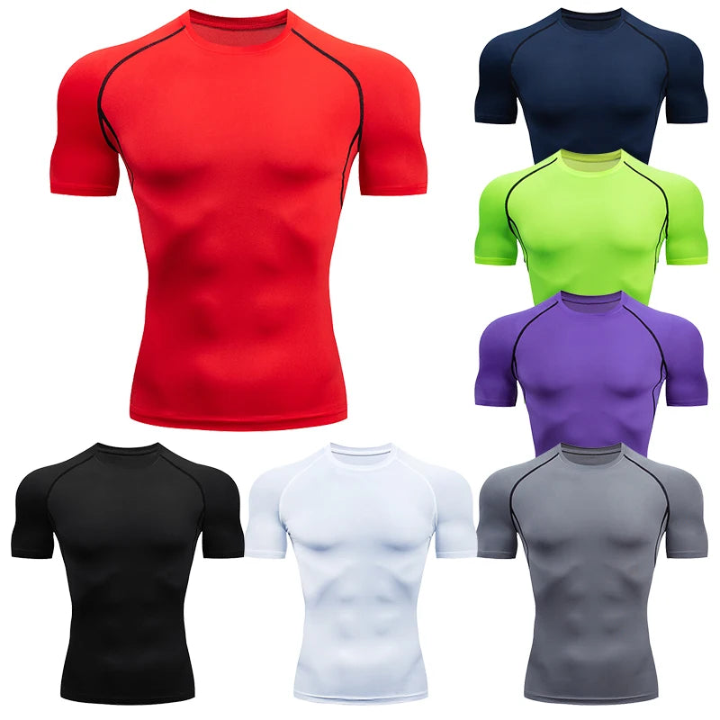 Quick Drying Running Compression Tshirts