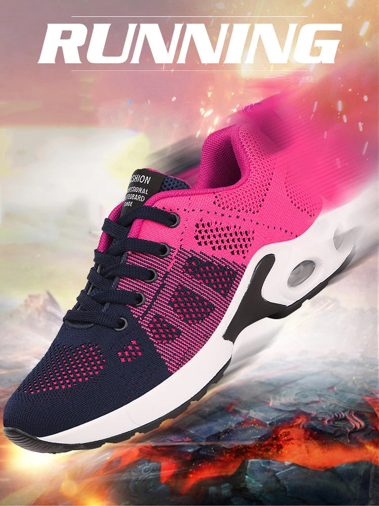 Womens Lace Up Soft Sneakers
