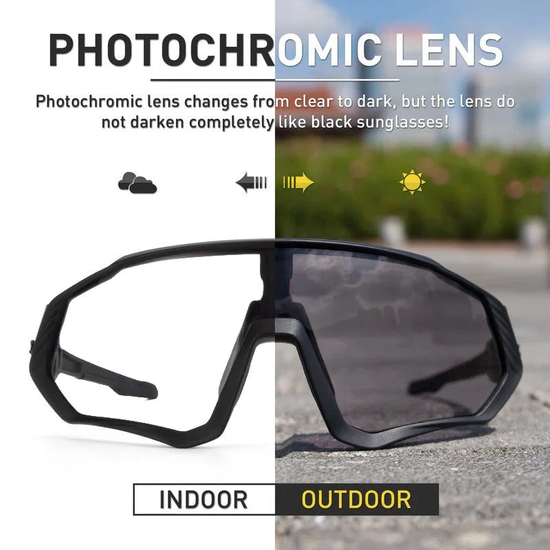 Unisex Photochromic Cycling Glasses