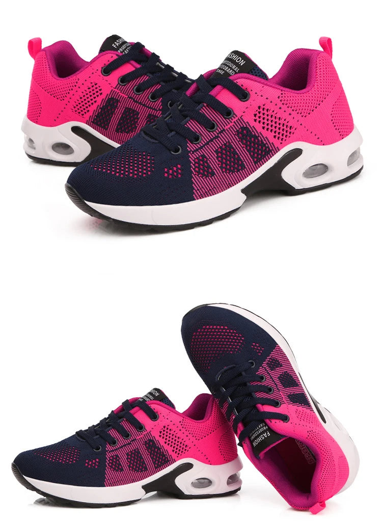 Womens Lace Up Soft Sneakers