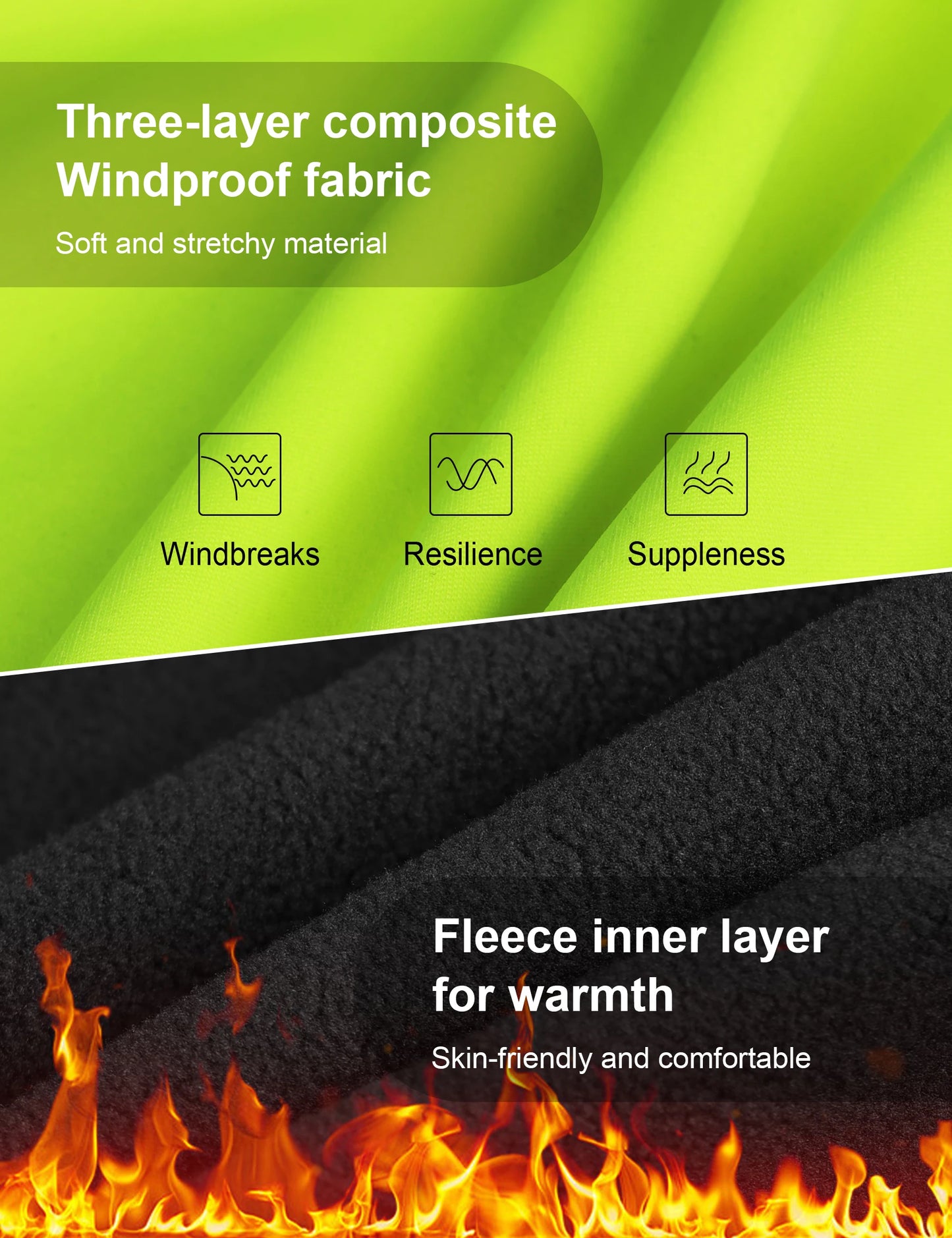 Fleece Thermal Cycling Jackets