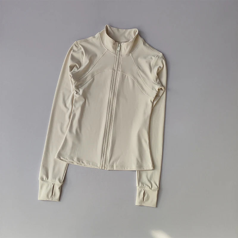 Windproof Long Sleeved Sports Jacket