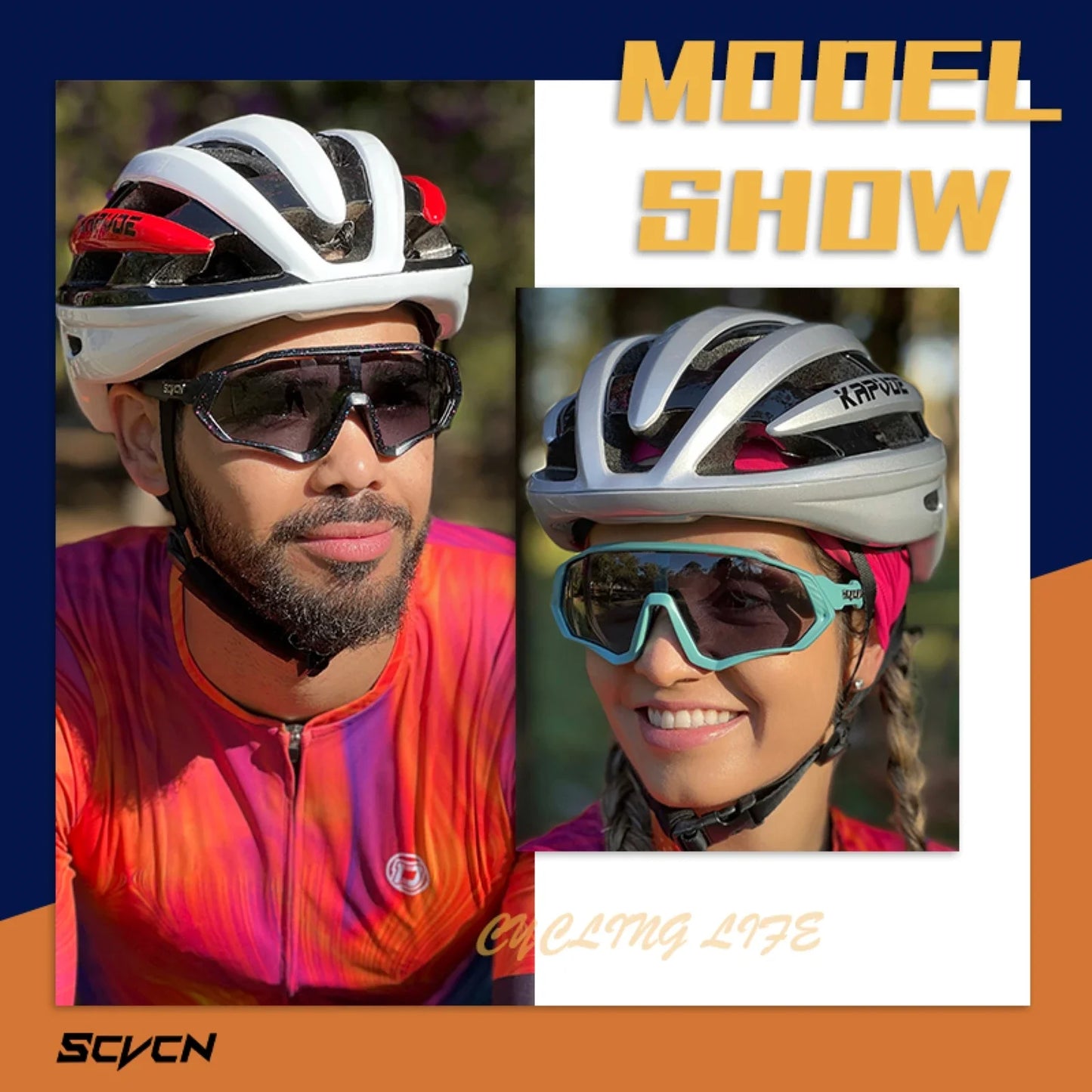 Unisex Photochromic Cycling Glasses