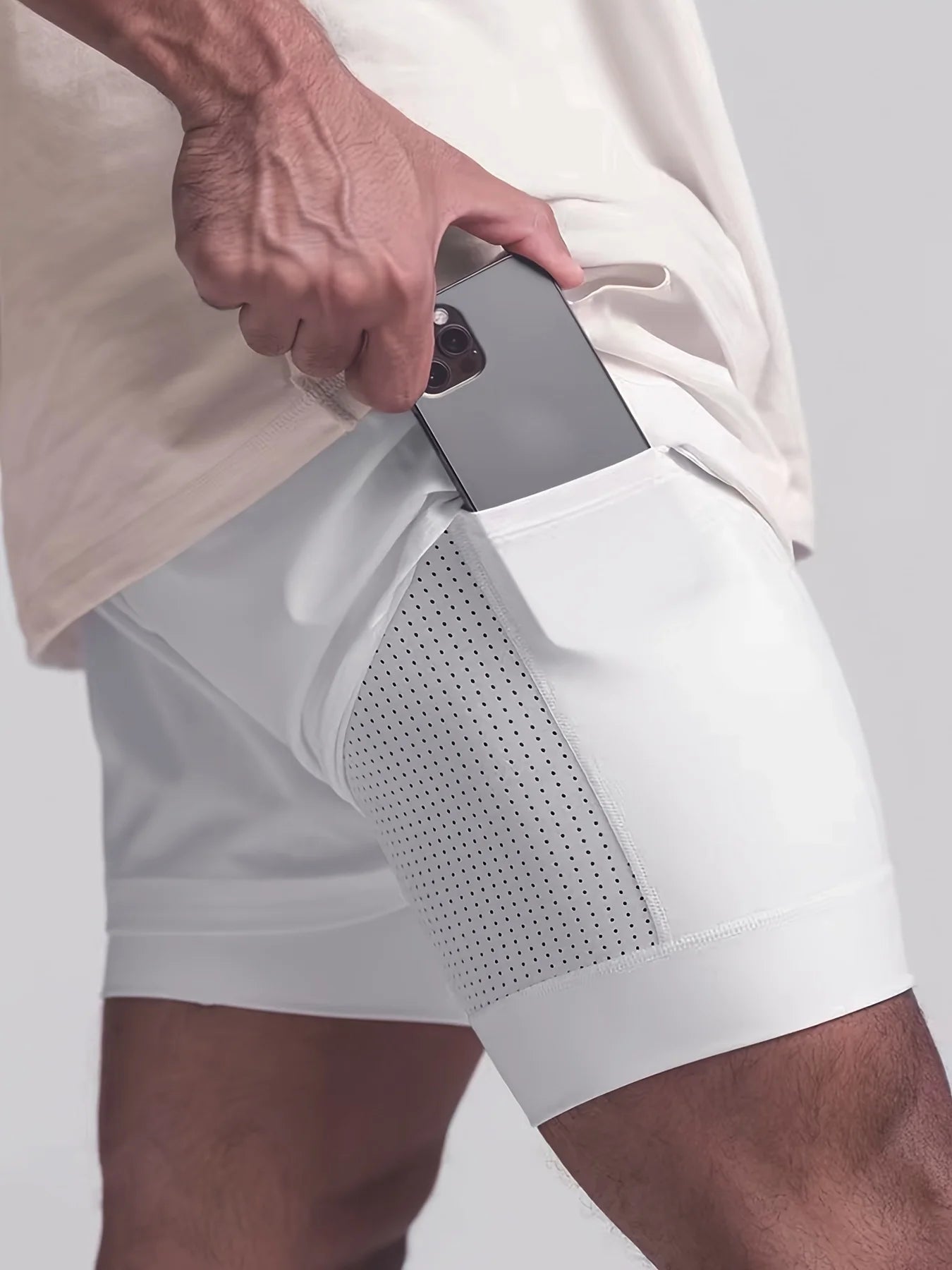 Double layered, quick drying shorts
