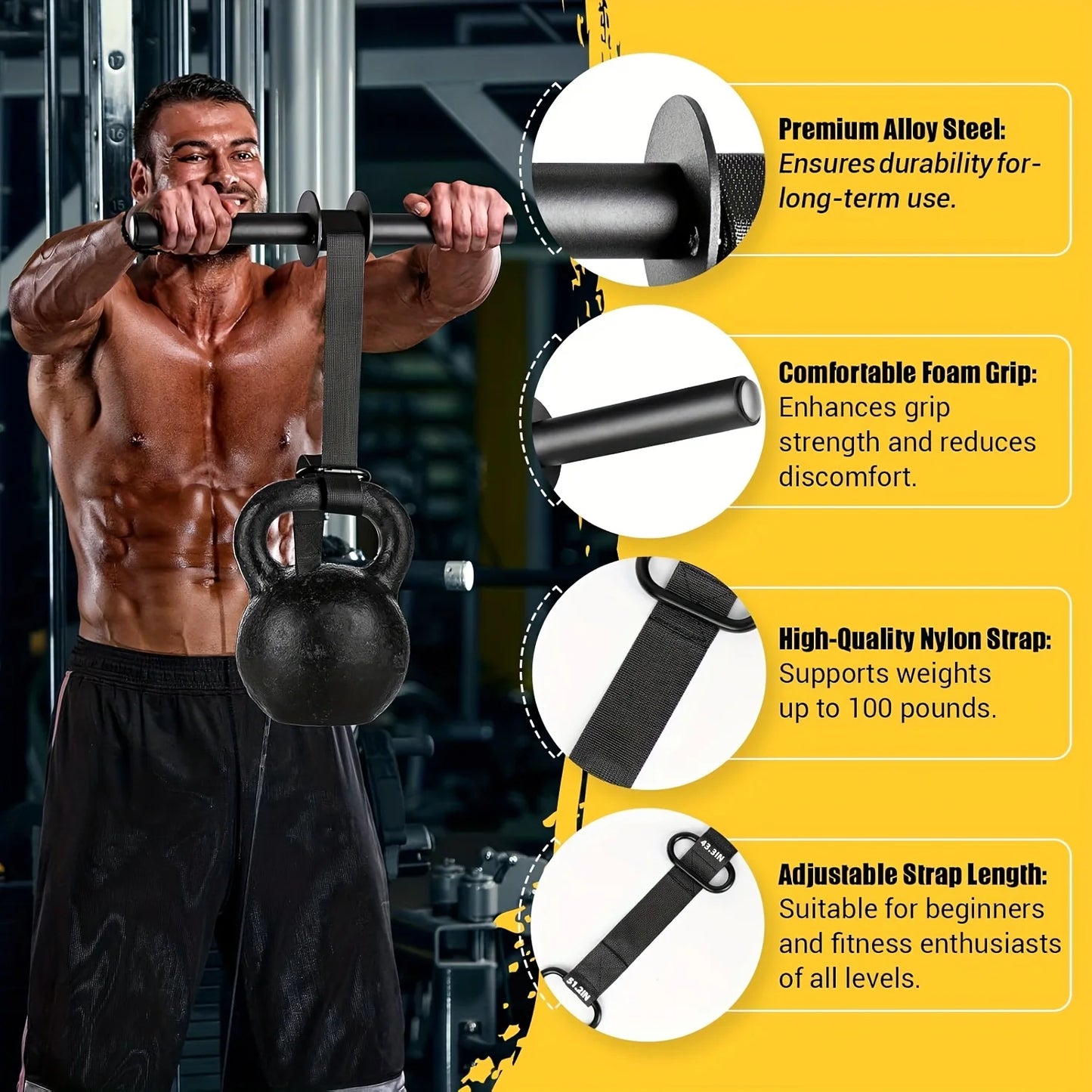Forearm Strength Trainer Wrist Roller