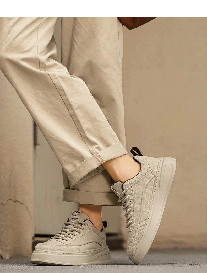 New Arrival Beige/Black Sneakers
