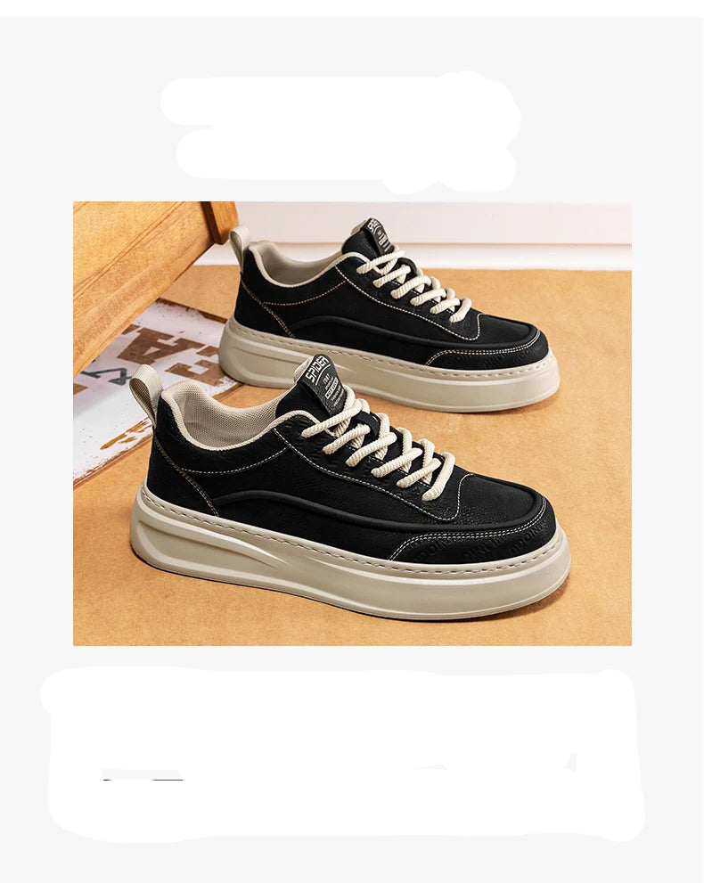 New Arrival Beige/Black Sneakers