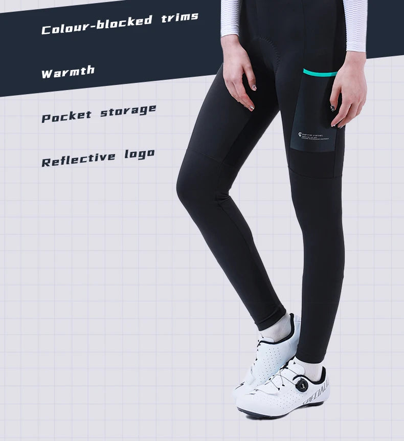 Womens Winter Fleece Biking Pants
