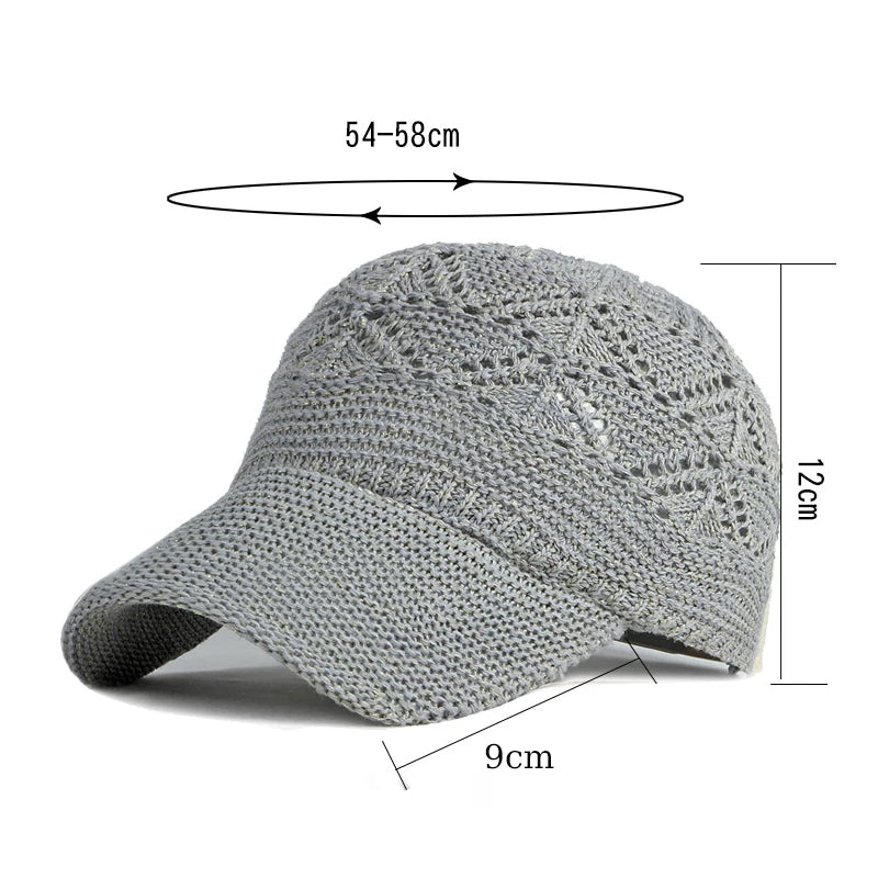 Women Breathabe mesh Baseball/summer Cap