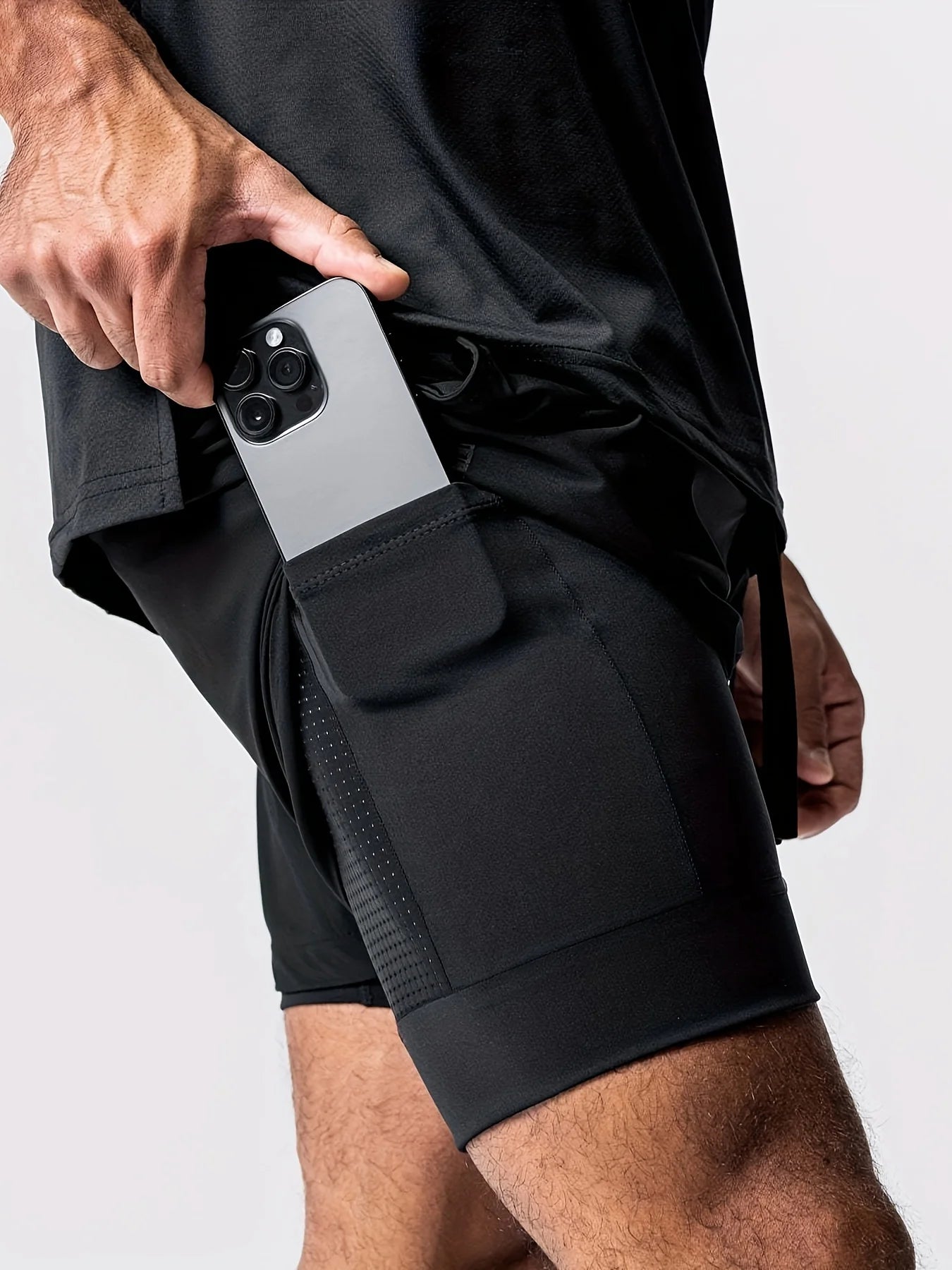 Double layered, quick drying shorts