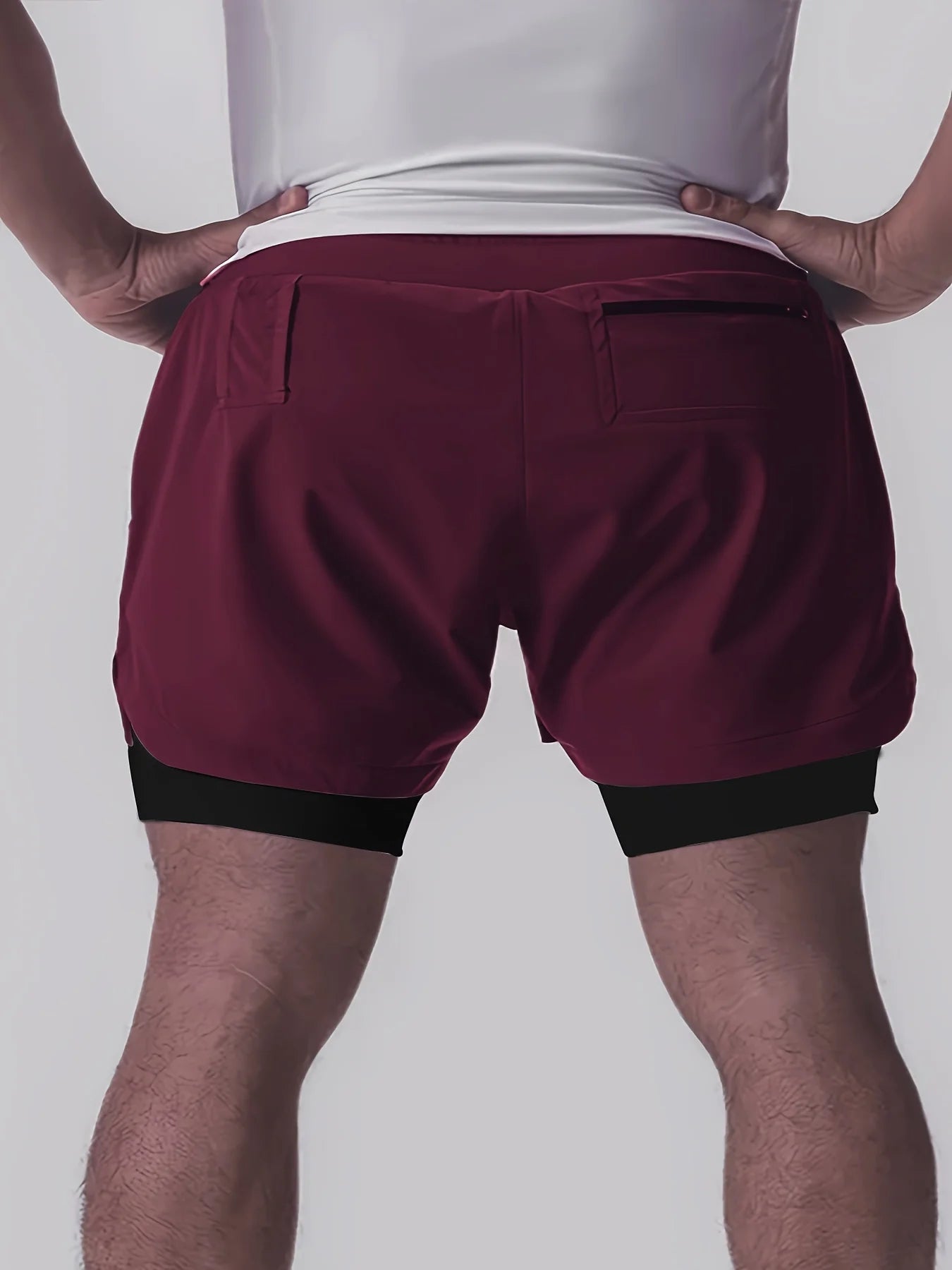 Double layered, quick drying shorts