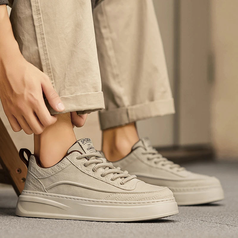 New Arrival Beige/Black Sneakers