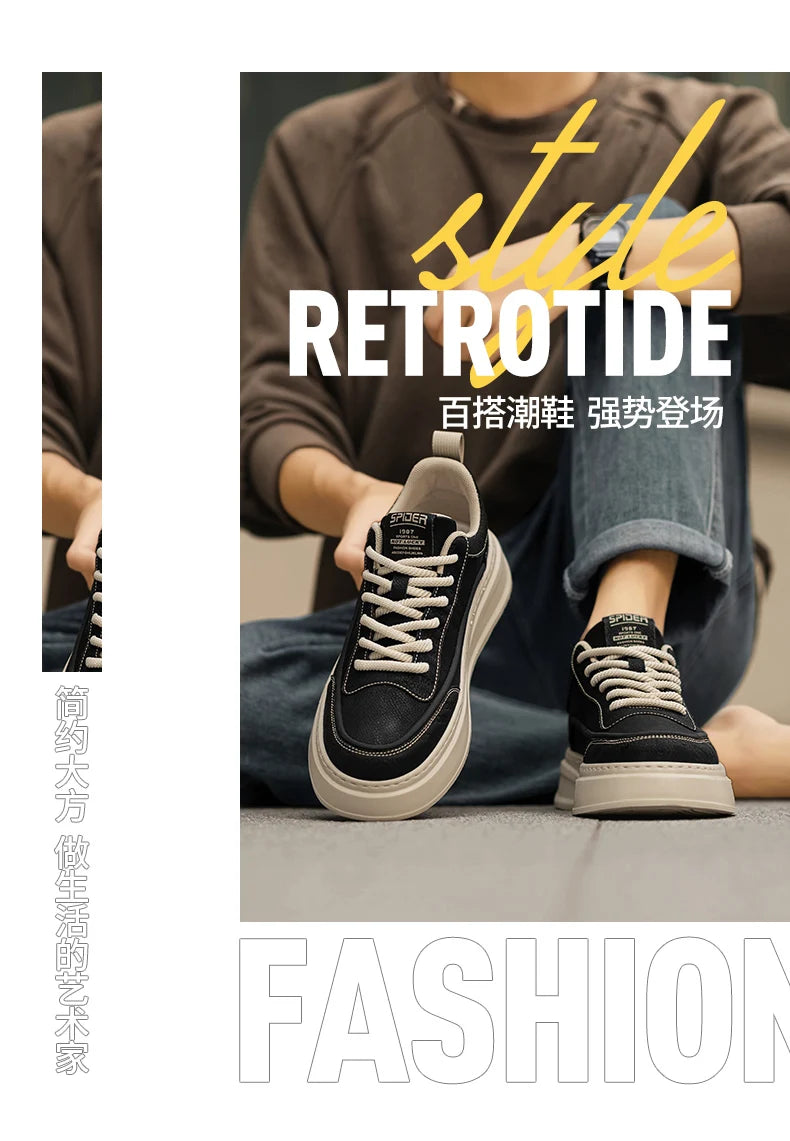 New Arrival Beige/Black Sneakers
