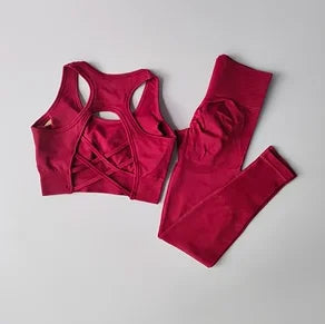 Crop Top Yoga Set