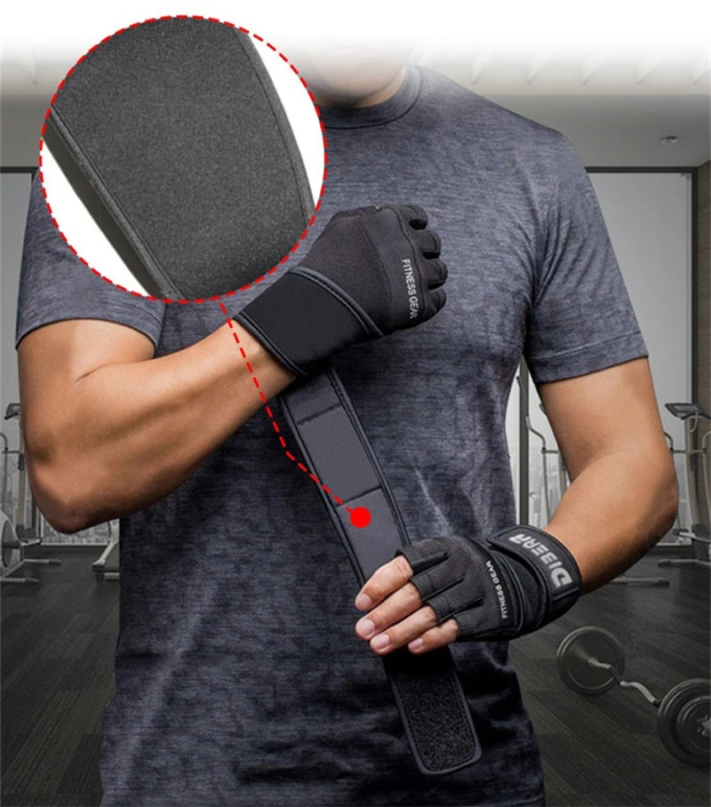 Unisex Half Finger Gym Gloves