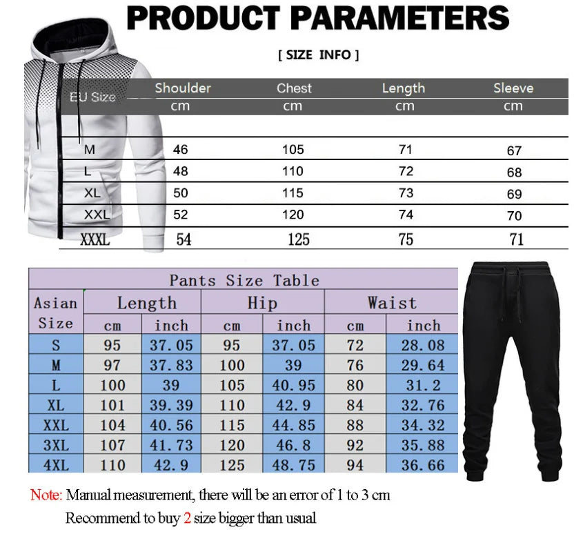 Men's hooded jogger set