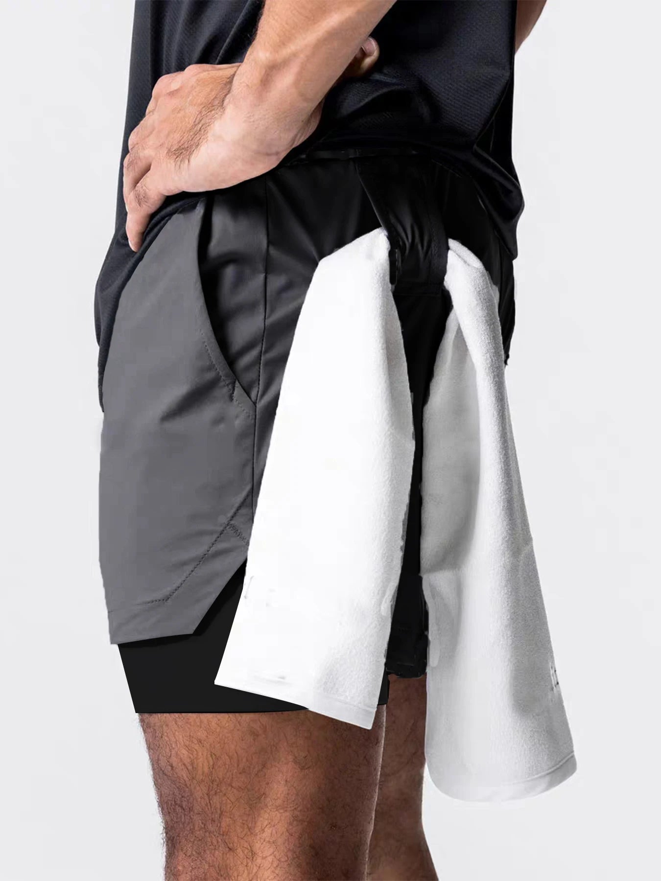Double layered, quick drying shorts