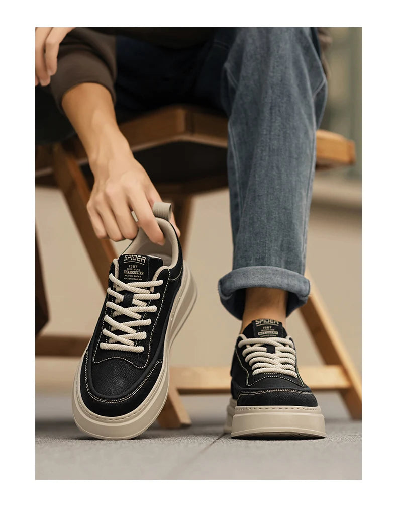 New Arrival Beige/Black Sneakers