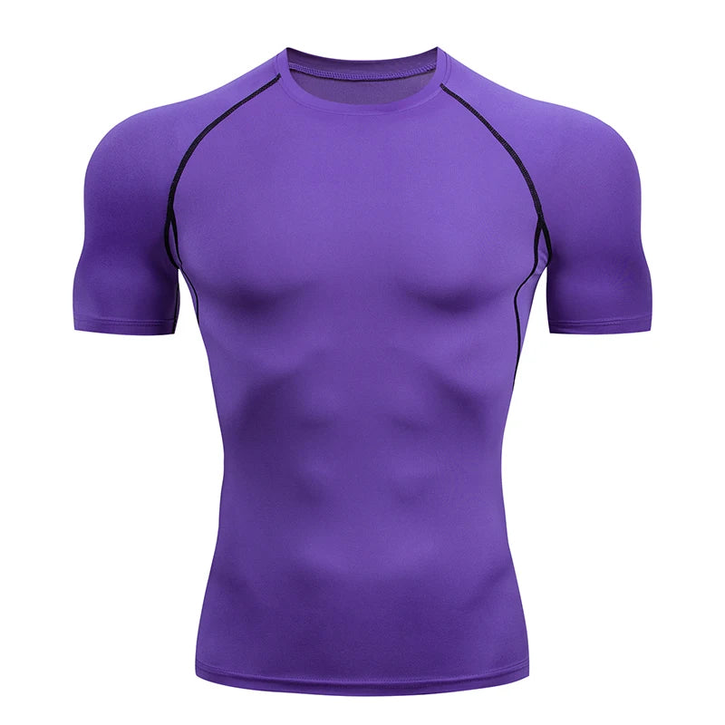 Men's Quick Dry Compression T-Shirt – Short Sleeve Running & Gym Top