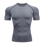 Men's Quick Dry Compression T-Shirt – Short Sleeve Running & Gym Top