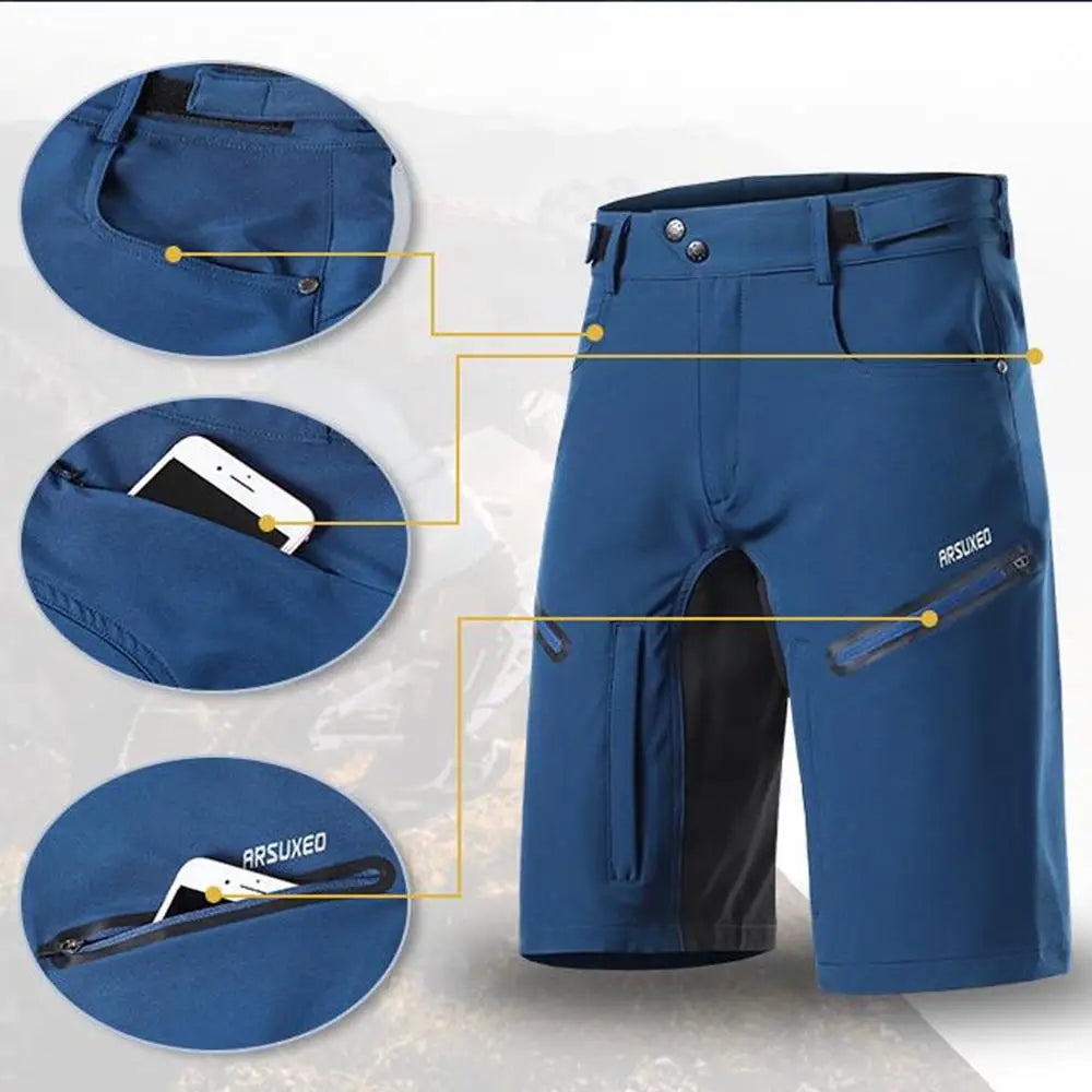 Men's Loose Fit MTB Cycling Shorts – Quick Dry Mountain Bike Shorts