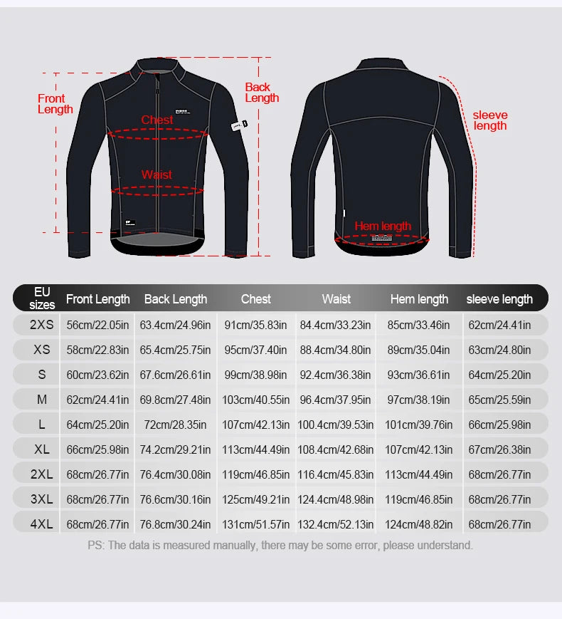 Men's Fleece Thermal Cycling Jacket – Windproof Softshell MTB Bike Jacket