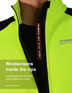 Men's Fleece Thermal Cycling Jacket – Windproof Softshell MTB Bike Jacket