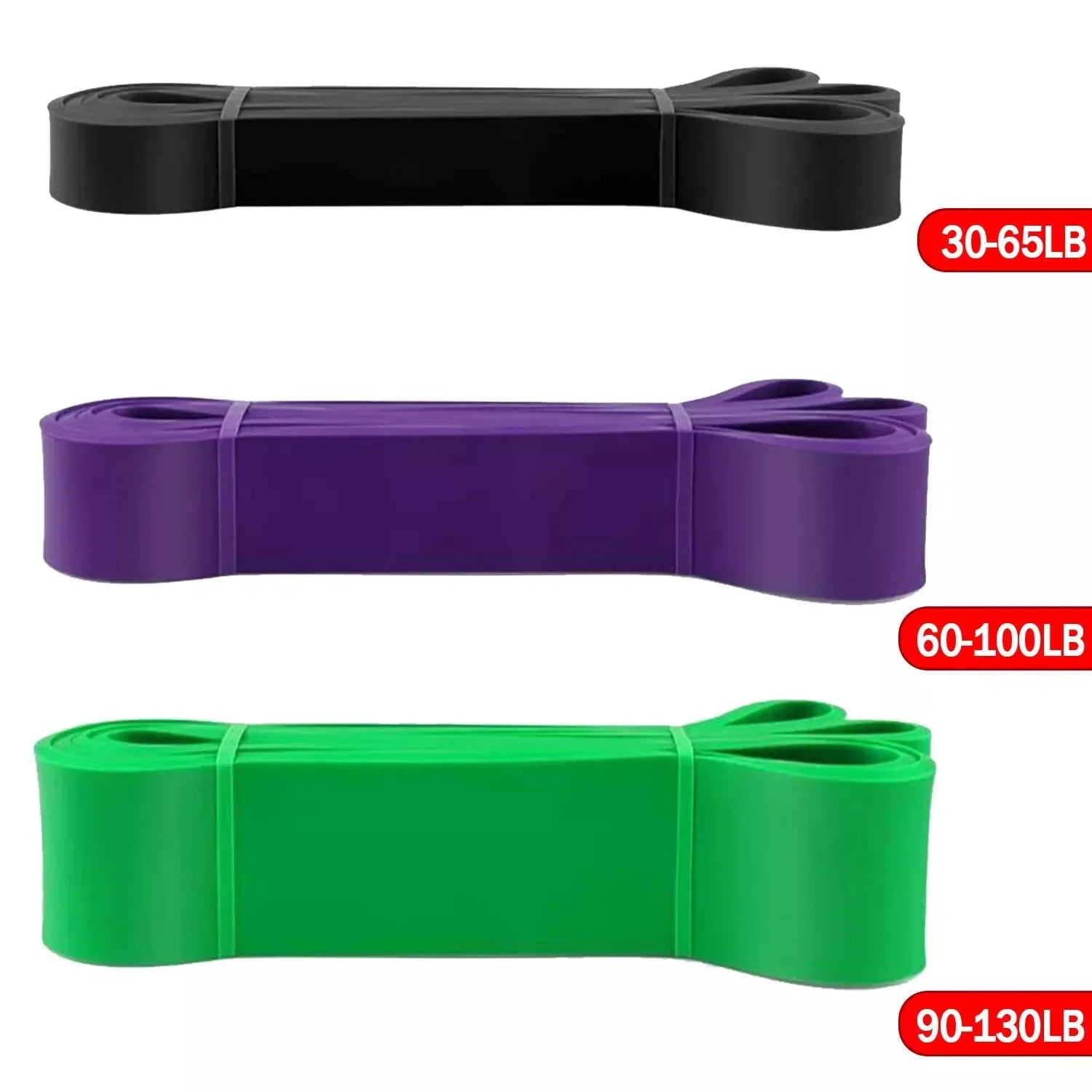 Latex Resistance Bands Set – 5 to 120lbs | Home Gym Training
