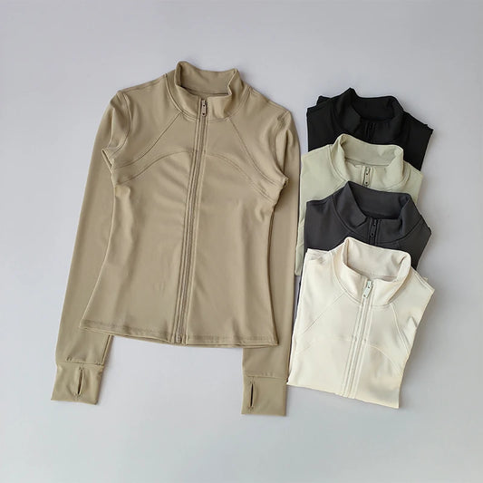 Windproof Long Sleeved Sports Jacket