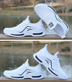 Men's Slip-On Fashion Sneakers – Breathable Lightweight Casual Trainers
