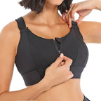 Women's Front Zip High Impact Sports Bra – Plus Size S–5XL