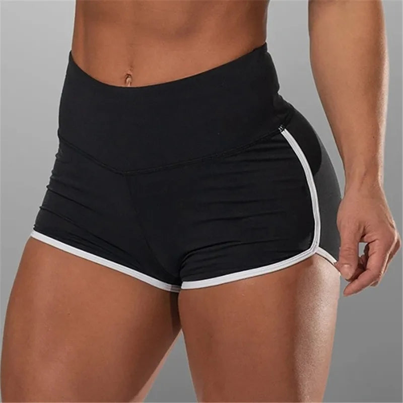 Women's High Waist Workout Shorts – Quick Dry Push Up