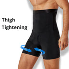Men's Tummy Control Compression Shorts – High Waist Slimming Shapewear