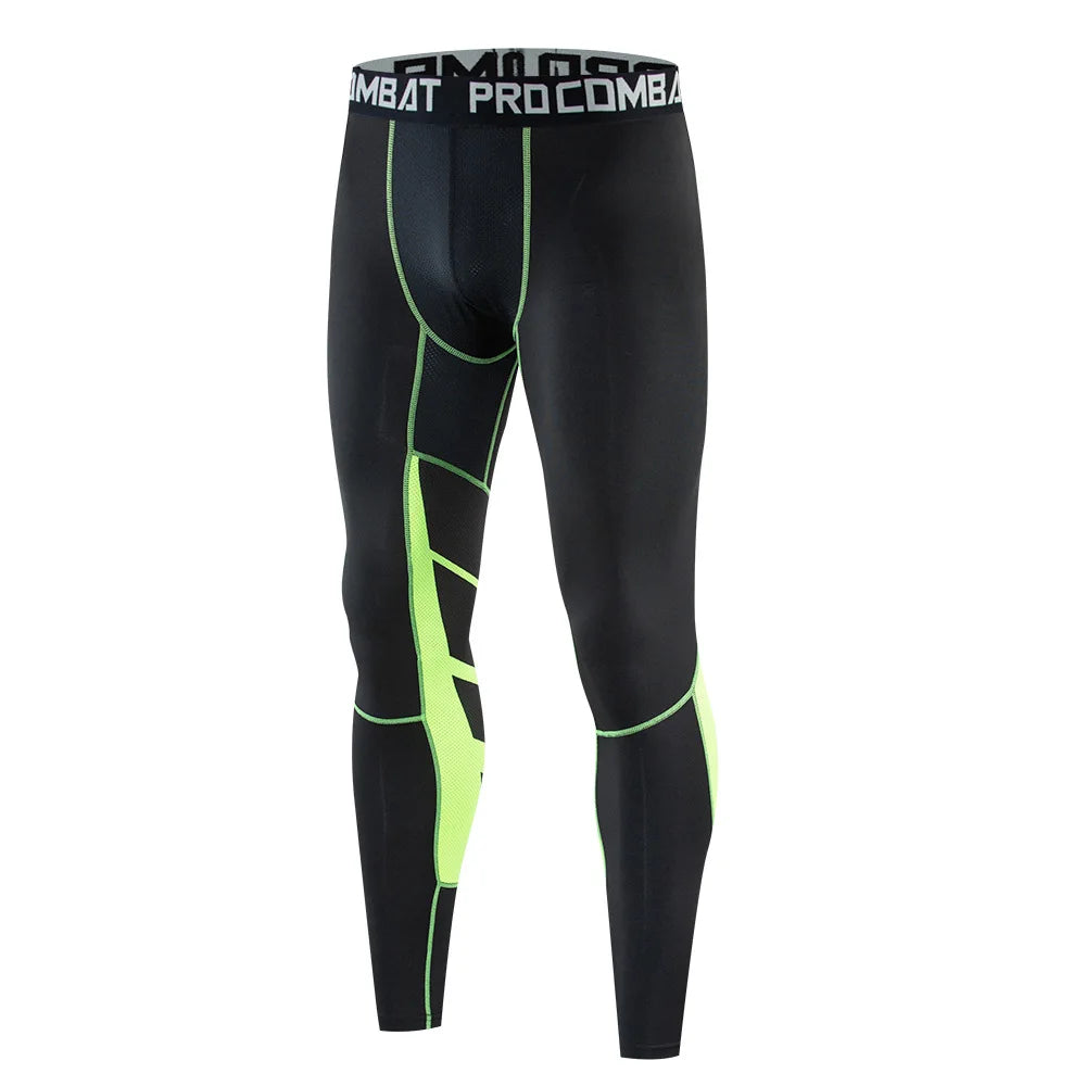 Men's Compression Running Leggings – Quick Dry Gym & Training Tights