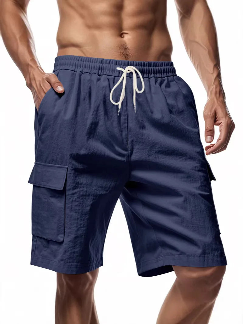BreezeFit Men’s Linen Shorts