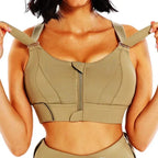 Women's Front Zip High Impact Sports Bra – Plus Size S–5XL