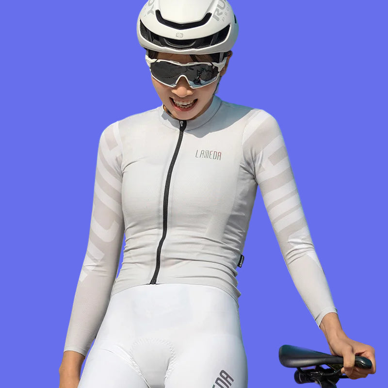 Women's Long Sleeve Cycling Jersey – Breathable Quick Dry Road & MTB Bike Shirt