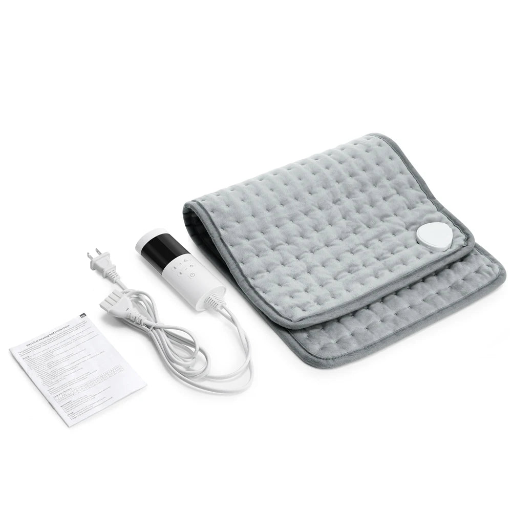Electric Heating Pad – 9 Heat Levels, 4 Modes & Timer | Abdomen, Shoulder & Knee Relief