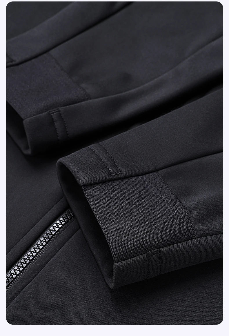 Men's Fleece Thermal Cycling Jacket – Windproof Softshell MTB Bike Jacket