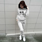 Women's Casual Hoodie Jogger Set – 2-Piece Tracksuit