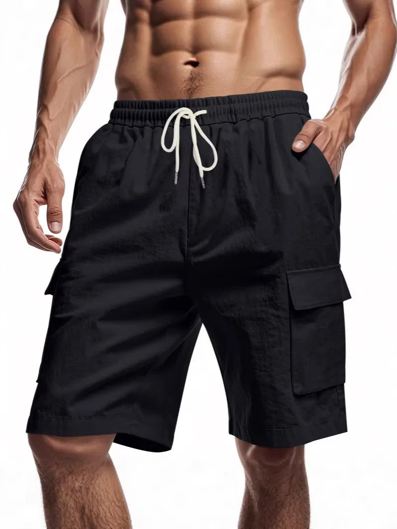 BreezeFit Men’s Linen Shorts