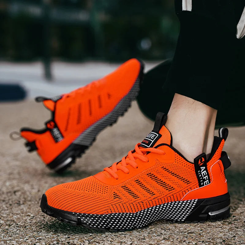 Men's Lightweight Running Shoes – Breathable Air Mesh Athletic Trainers