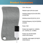 Electric Heating Pad – 9 Heat Levels, 4 Modes & Timer | Abdomen, Shoulder & Knee Relief
