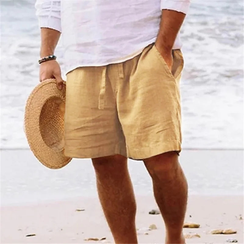 BreezeFit Men’s Linen Shorts