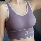 Women's Shockproof Sports Vest – No Wire U-Back Support Bra Top