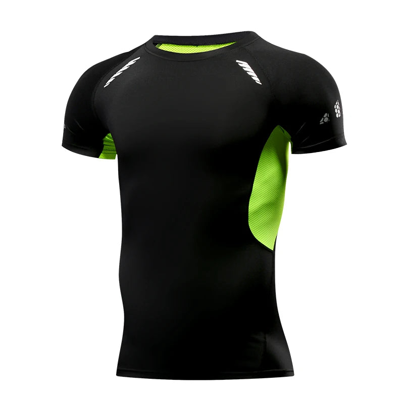 Men's Quick Dry Compression T-Shirt – Short Sleeve Running & Gym Top