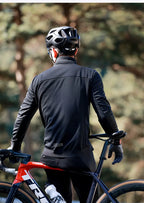 Men's Fleece Thermal Cycling Jacket – Windproof Softshell MTB Bike Jacket