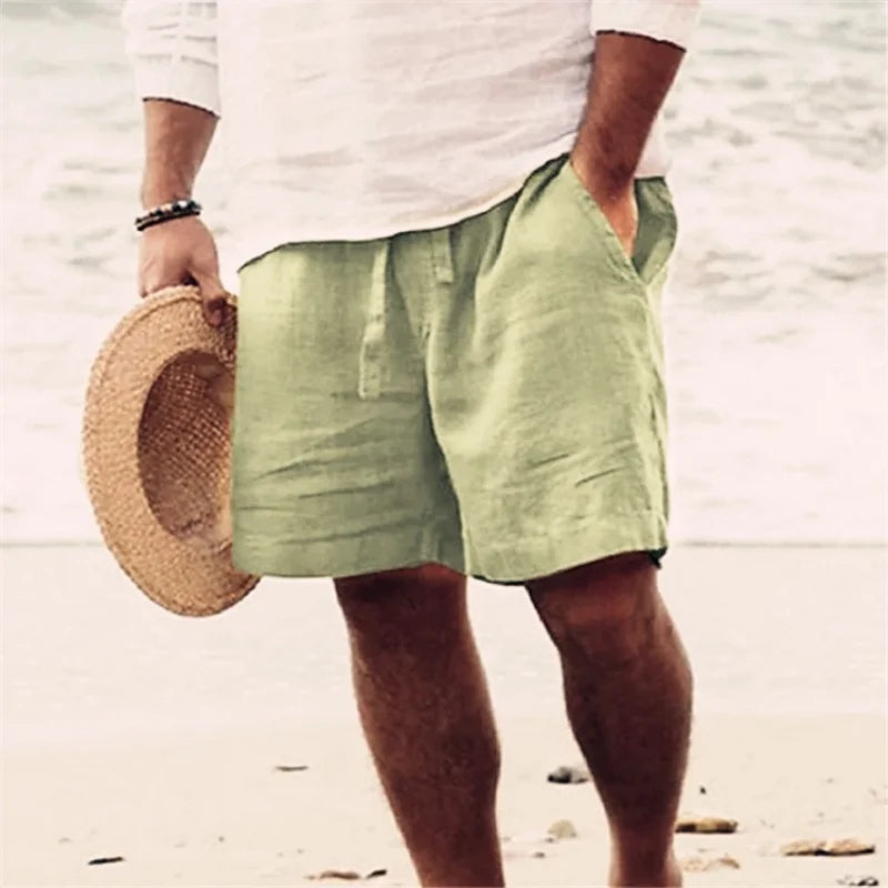 BreezeFit Men’s Linen Shorts