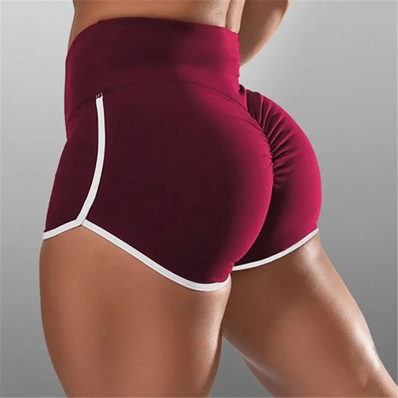 Women's High Waist Workout Shorts – Quick Dry Push Up